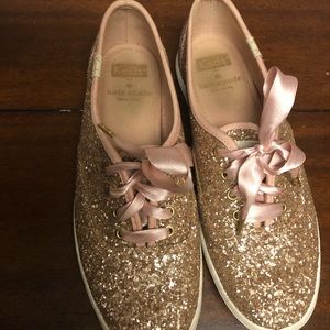 Kate spade keds rose gold